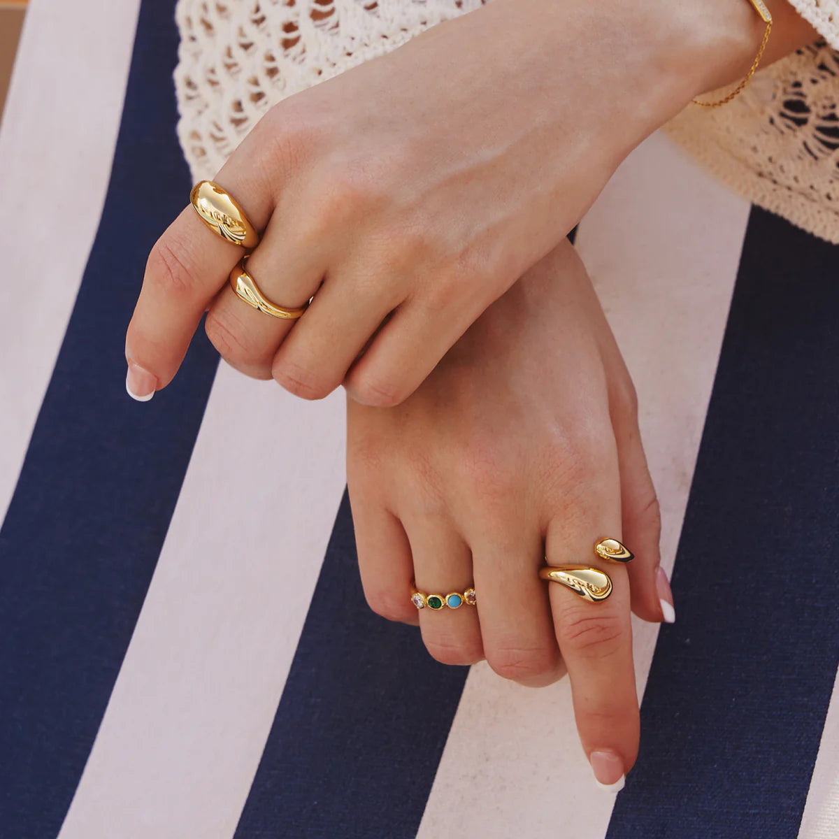Ania Hae Gold Bold Dome Ring
