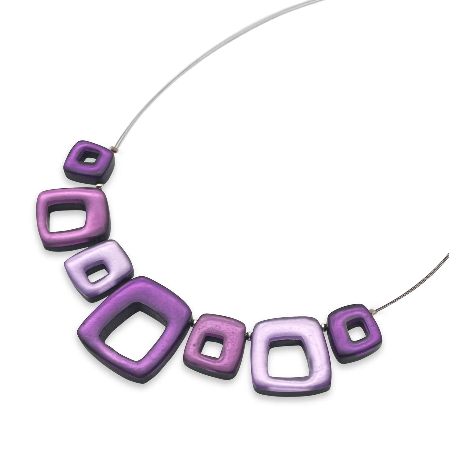 Pre-Order | Sweetpea Hollow Squares Necklace | Watch This Space