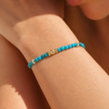 Turquoise Gold Beaded Bracelet | Ania Haie