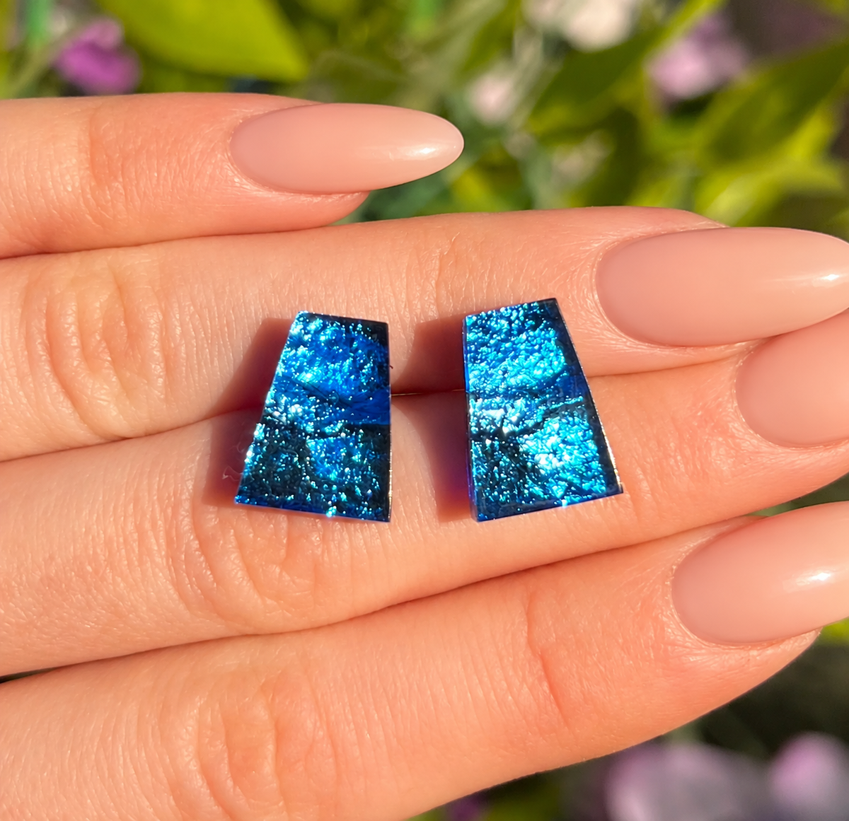 Blue Stud Earrings | Watch This Space