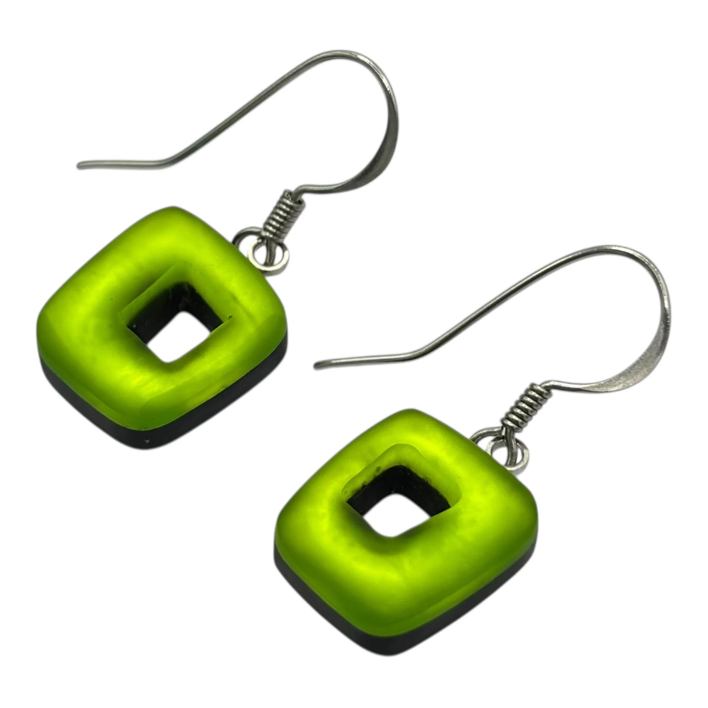 Pre-Order | Zest Hollow Square Drop Earrings | Watch This Space