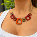 Chilli Hollow Squares Necklace | Watch This Space