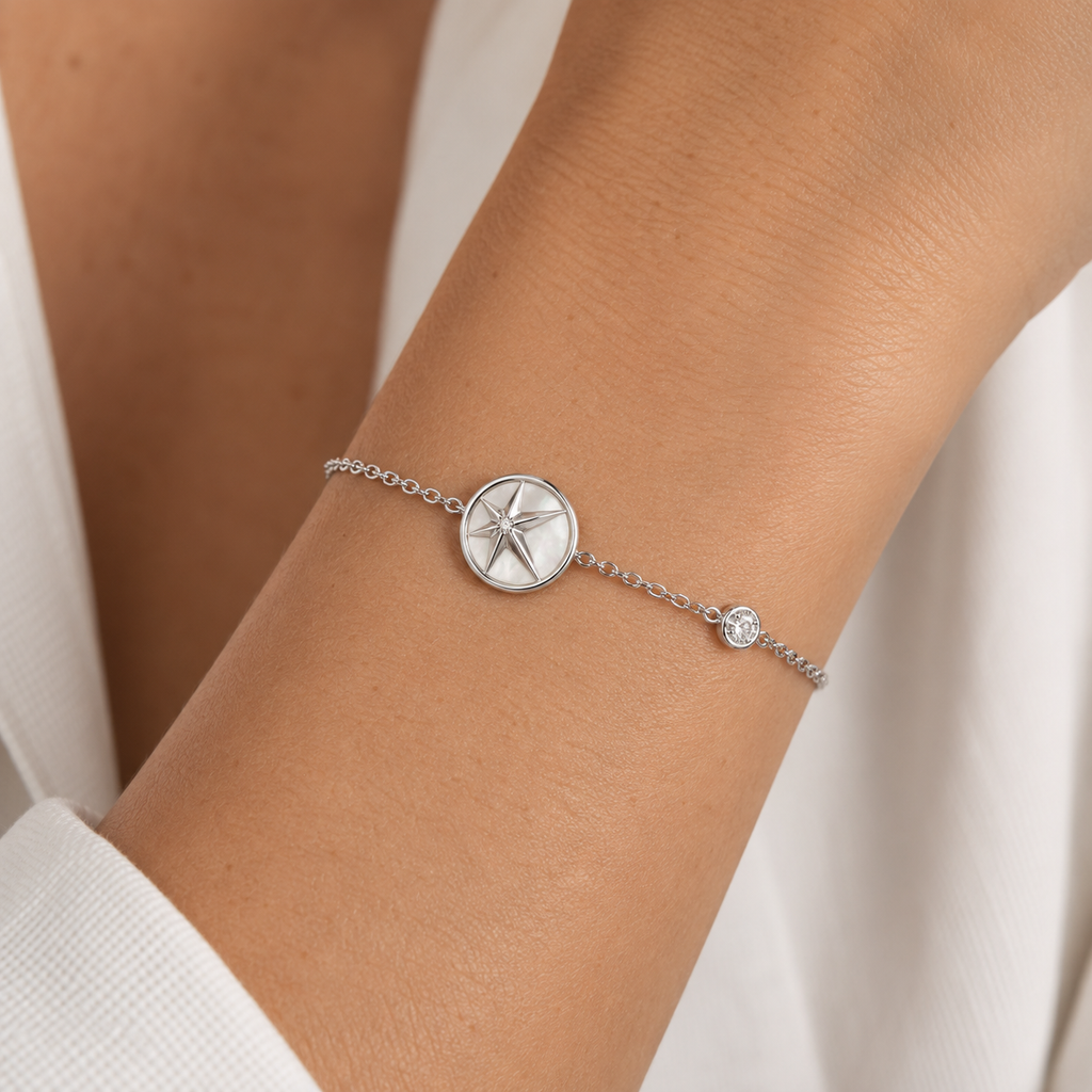 Mother of Pearl Star Sterling Silver Bracelet | Ania Haie