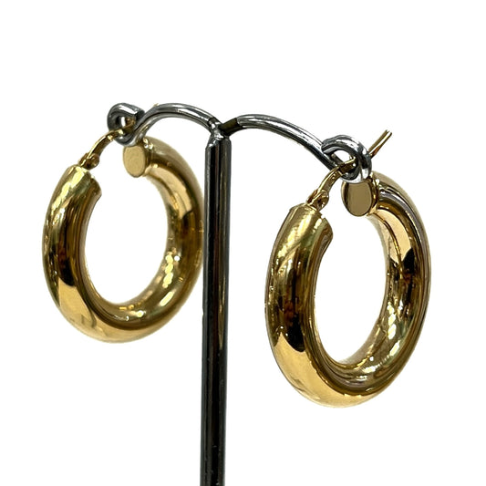 Mini 9ct Gold Plated on Sterling Silver Chunky Hoop Earrings