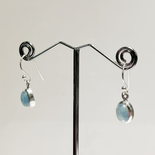 Sterling Silver Aquamarine Drop Earrings