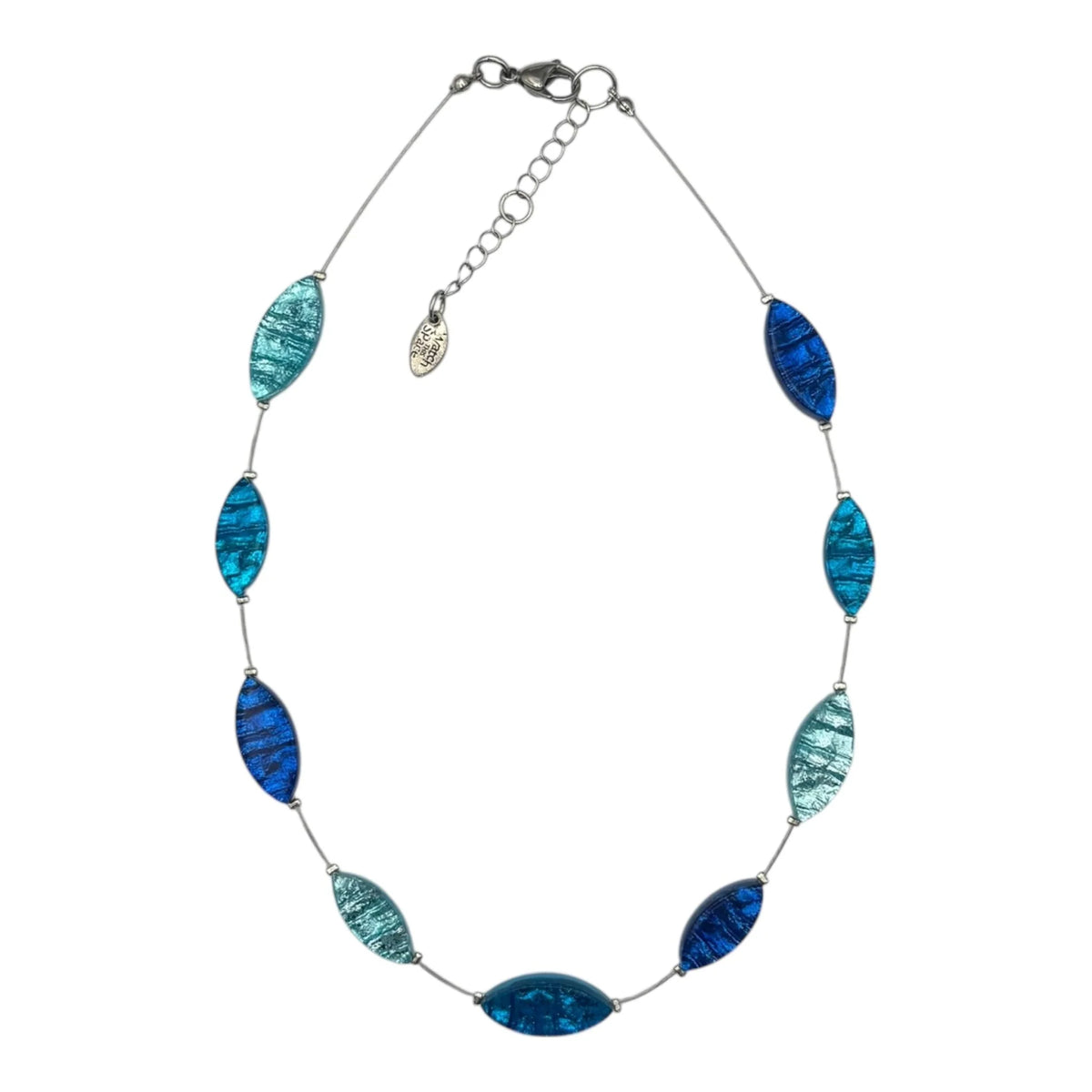 Turquoise Aztec Petal Shiny Necklace | Watch This Space