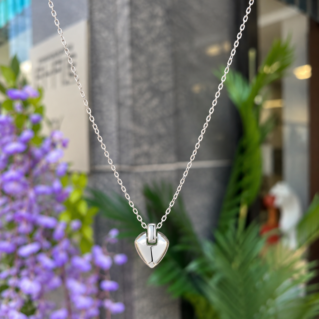 Sterling Silver Shield Pendant Necklace | Ania Haie