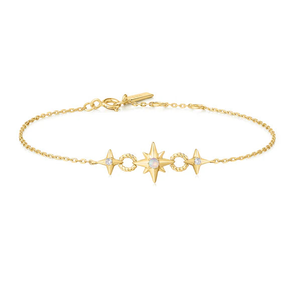 Pre-Order | Gold on Silver Linked Star Bracelet | Ania Haie