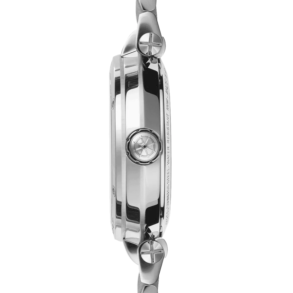 Herbelin Luna Ladies Stainless Steel Guilloché White Dial Watch