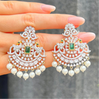 Indian Wedding Jewellery Set - Earrings & Necklace
