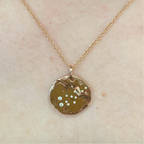 9ct Rose Gold Plated Star Sign Constellation Necklace