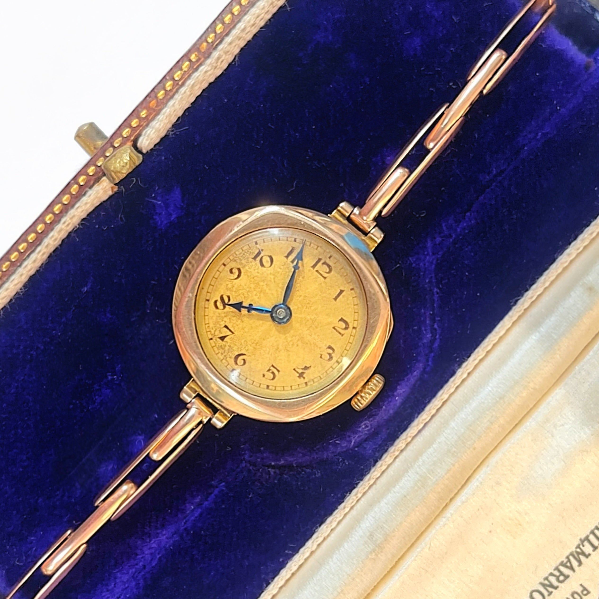 Antique 1920s 9ct Gold Ladies Unicorn Wristwatch | Rolex