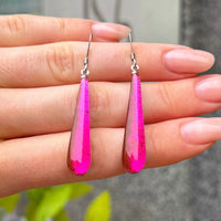 Pink Teardrop Earrings | Watch This Space