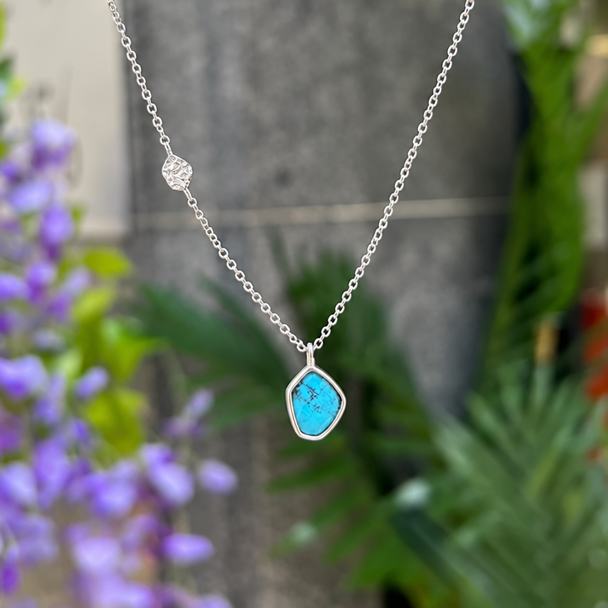 Turquoise Sterling Silver Pendant Necklace | Ania Haie