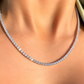 Pre-Order | Sterling Silver Pavé Cubic Zirconia Tennis Necklace | Ania Haie