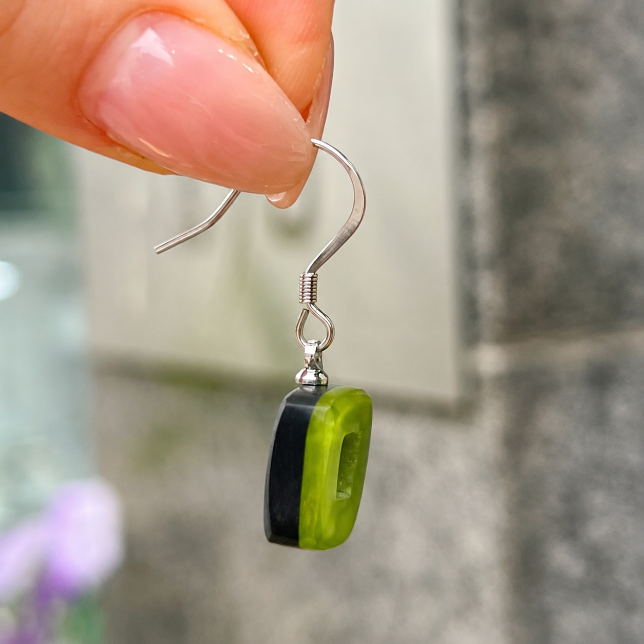 Pre-Order | Citrus Hollow Square Drop Earrings | Watch This Space
