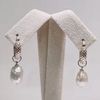 Pearl Sterling Silver Drop Earrings