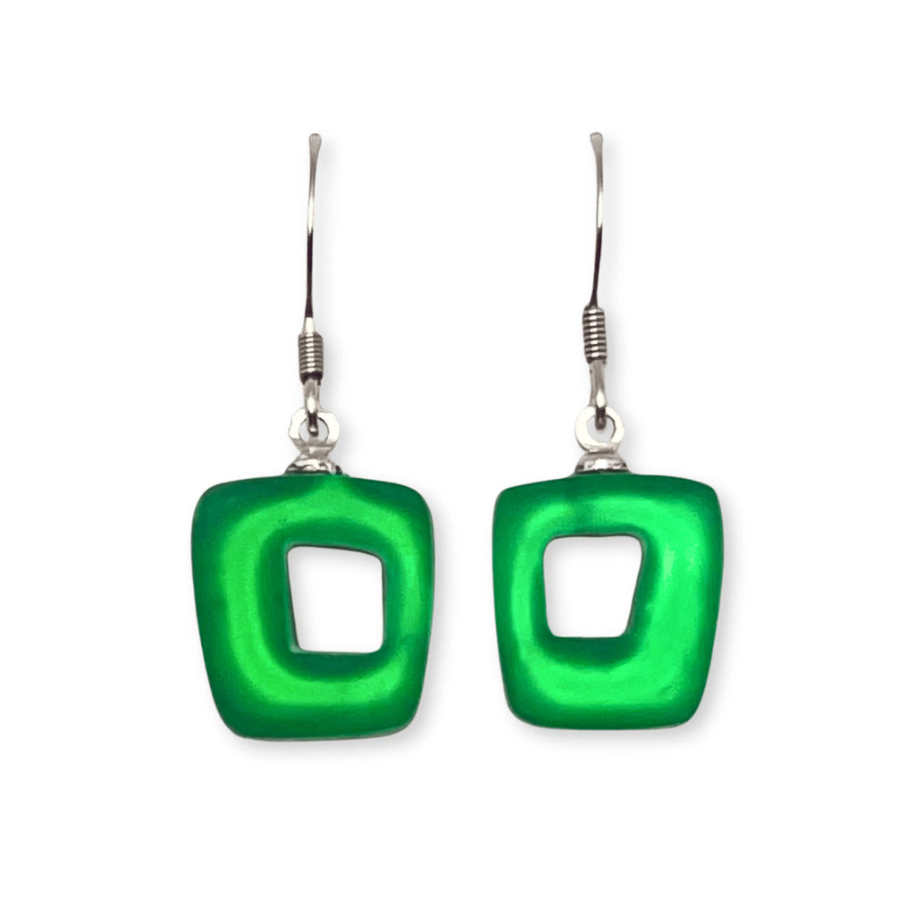 Pre-Order | Aurora Hollow Square Drop Earrings | Watch This Space