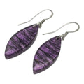 Purple Aztec Petal Drop Earrings | Watch This Space