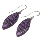 Purple Aztec Petal Drop Earrings | Watch This Space