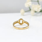 Diamond 9ct Yellow Gold Open Link Ring