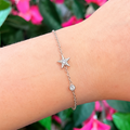 Sparkling Star Sterling Silver Cubic Zirconia Bracelet | Ania Haie