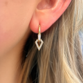 14ct Gold Plated Cubic Zirconia Geometric Hoop Earrings | Ania Haie