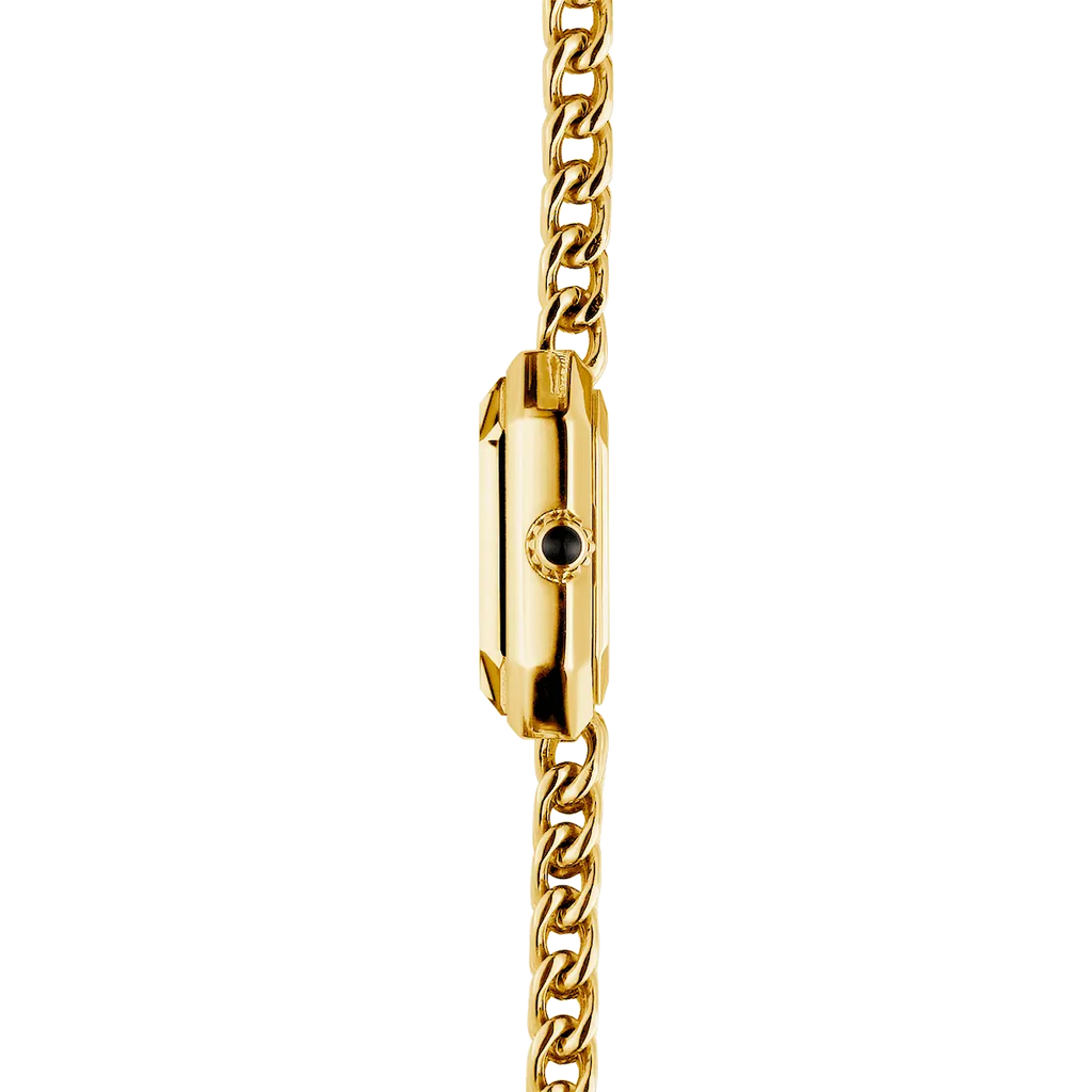 Herbelin Octogône Ladies Steel Gold Watch with Mother of Pearl White Dial