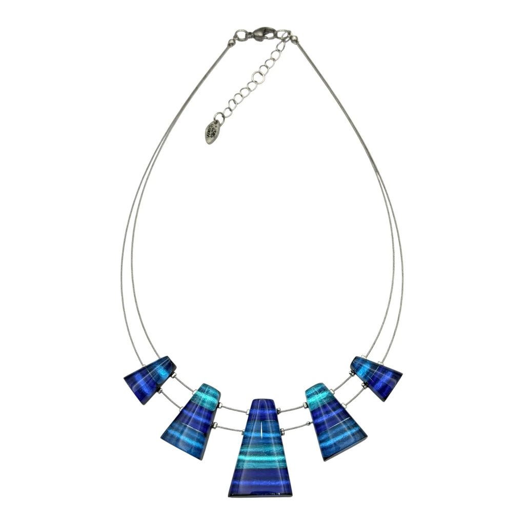 Turquoise Triangle Stripe Necklace | Watch This Space
