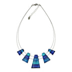 Turquoise Triangle Stripe Necklace | Watch This Space