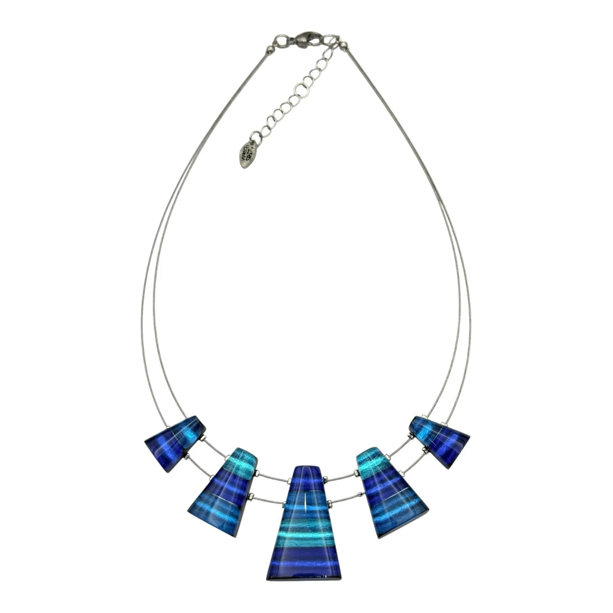 Turquoise Triangle Stripe Necklace | Watch This Space