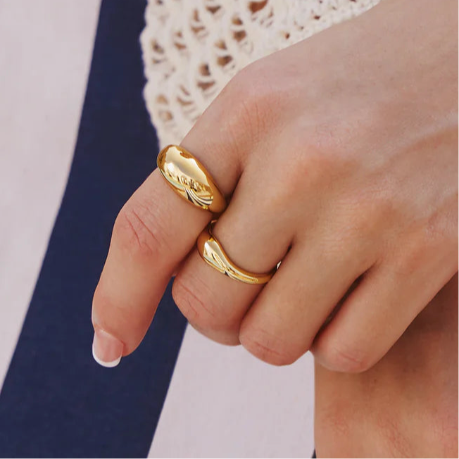 Ania Hae Gold Bold Dome Ring