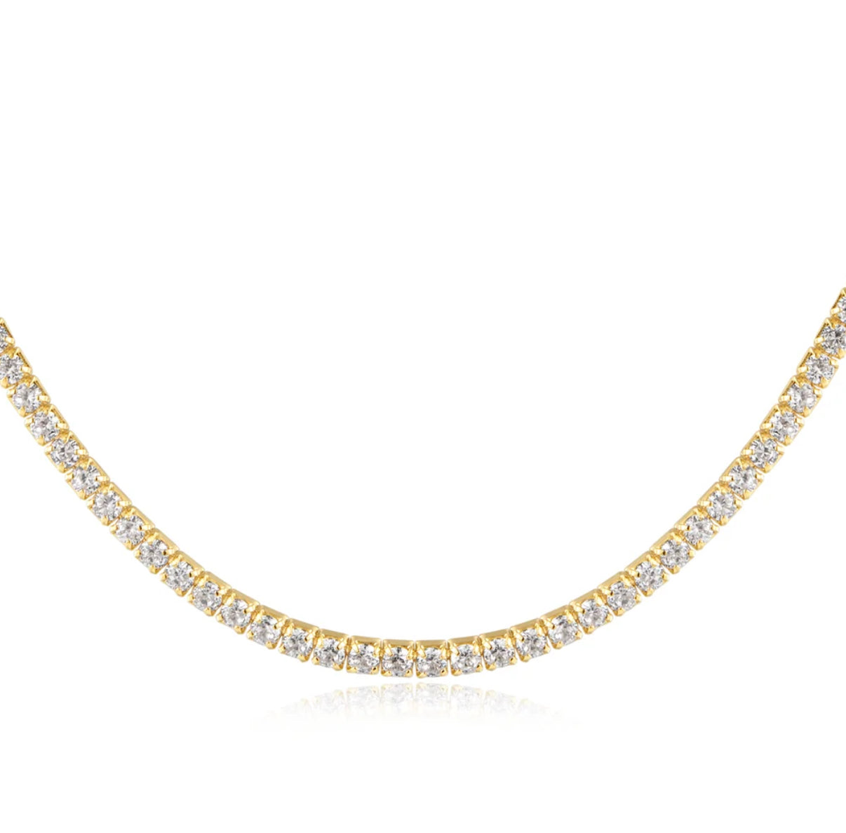 Ania Hae Gold Pavé Tennis Necklace