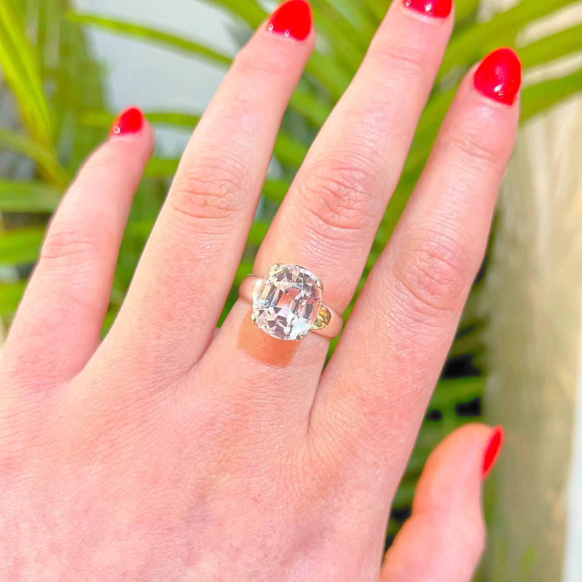 Kunzite Sterling Silver Oval Cut Ring | Size O