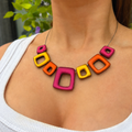Pre-Order | Tropical Hollow Squares Necklace | Watch This Space