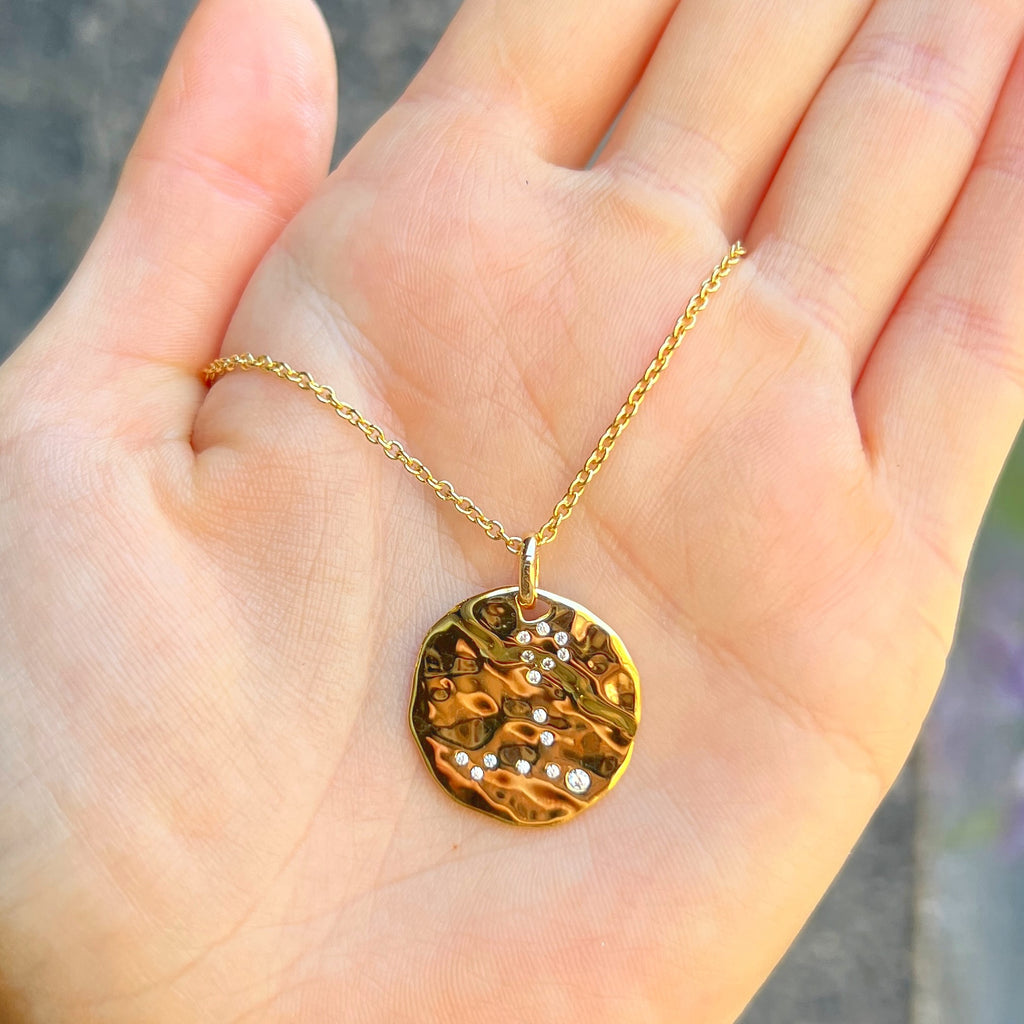 9ct Yellow Gold Plated Star Sign Constellation Necklace