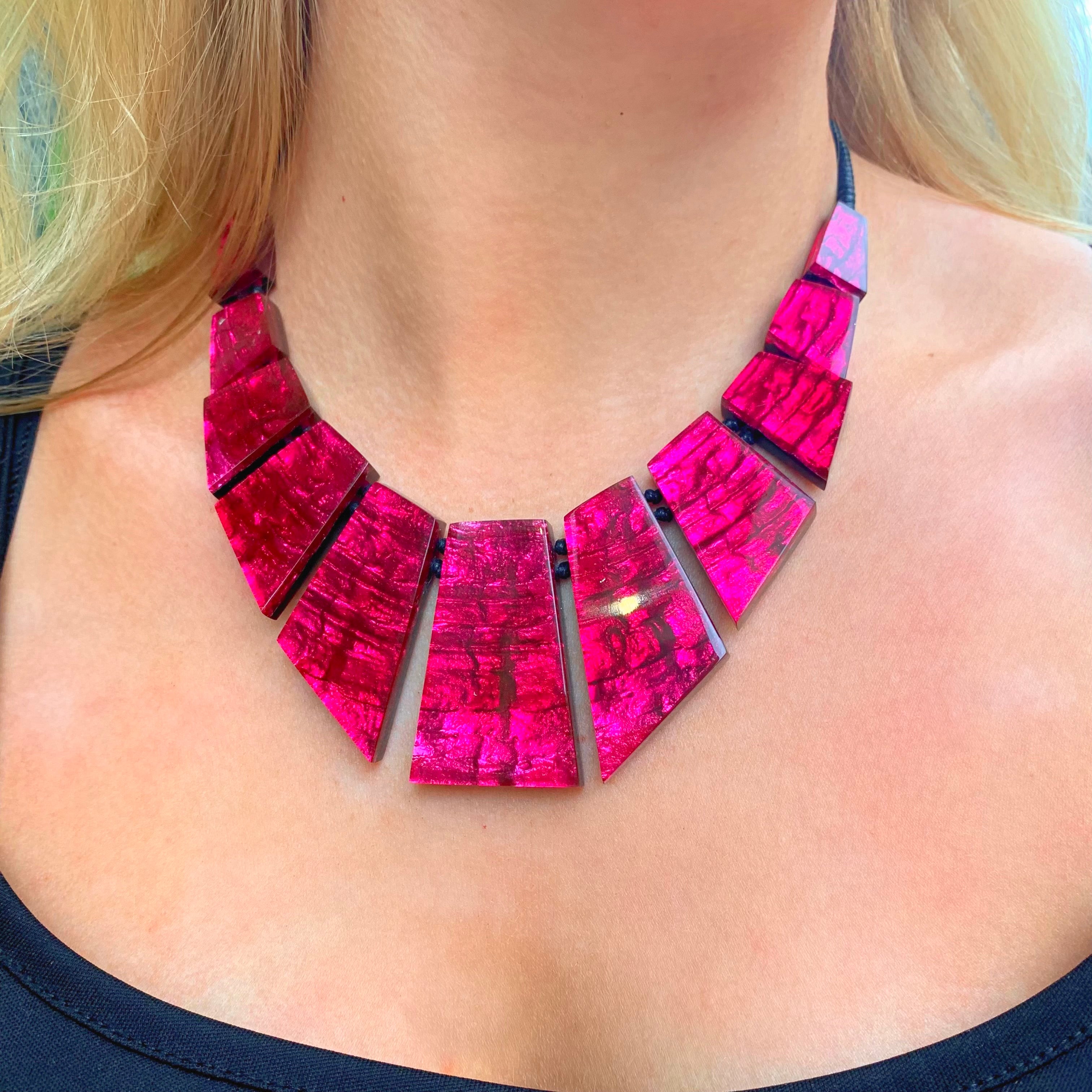 Chunky Pink Necklace | Watch This Space