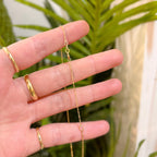 Citrine 9ct Yellow Gold Ginger Cat Dainty Necklace