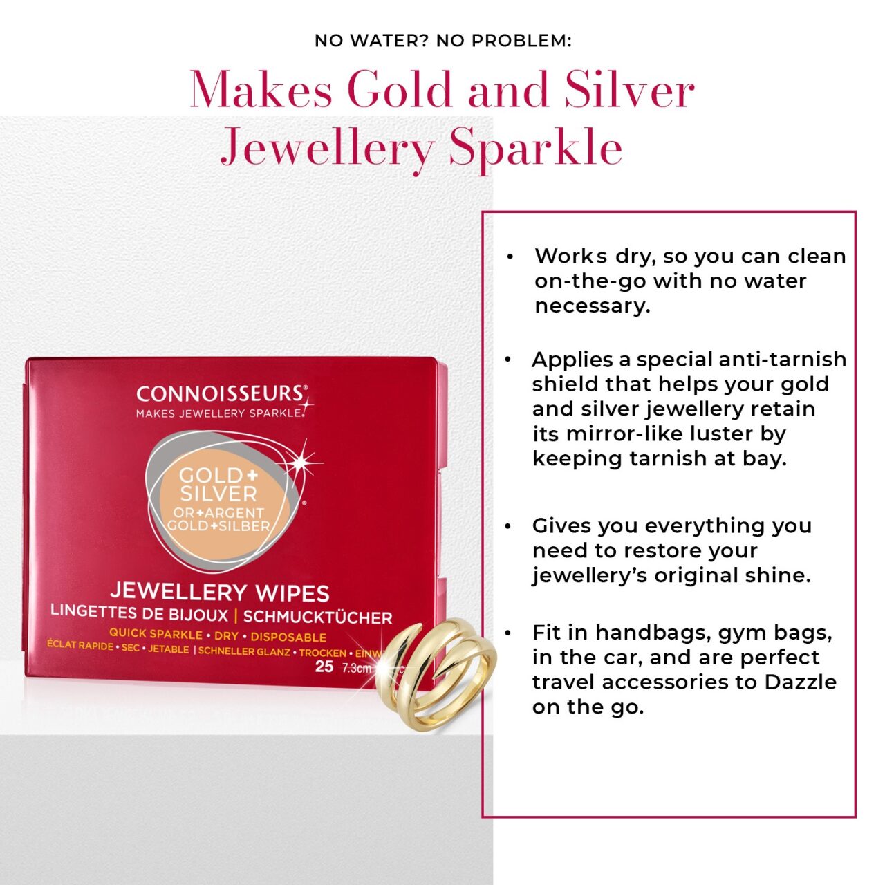Gold & Silver Jewellery Cleaning Wipes