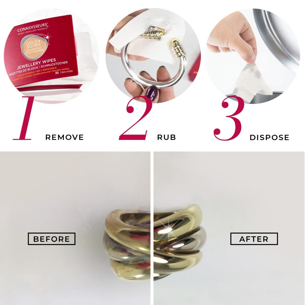 Gold & Silver Jewellery Cleaning Wipes