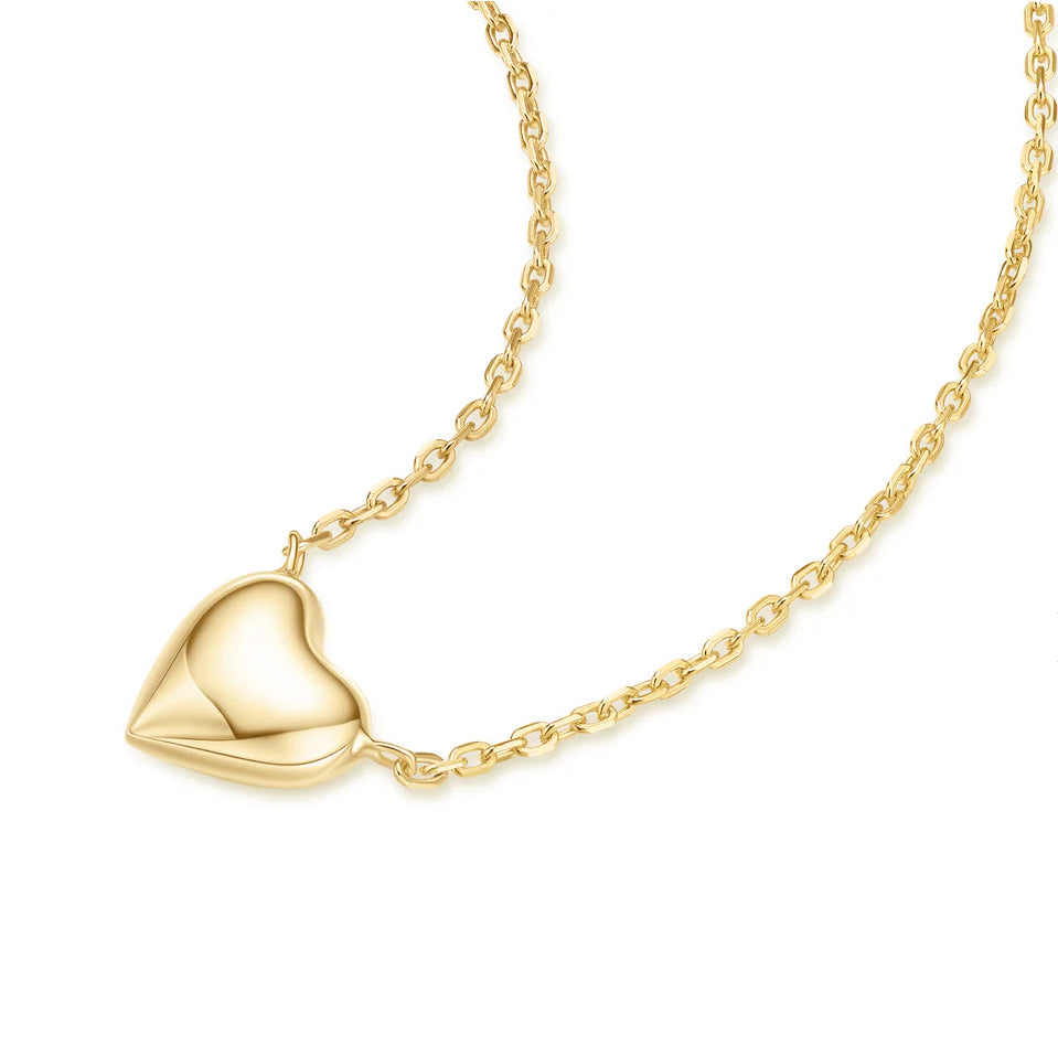 Pre-Order | Gold Domed Heart Sweetheart Necklace | Ania Haie
