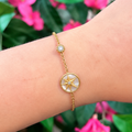 Mother of Pearl Star 14ct Gold Plated Bracelet | Ania Haie