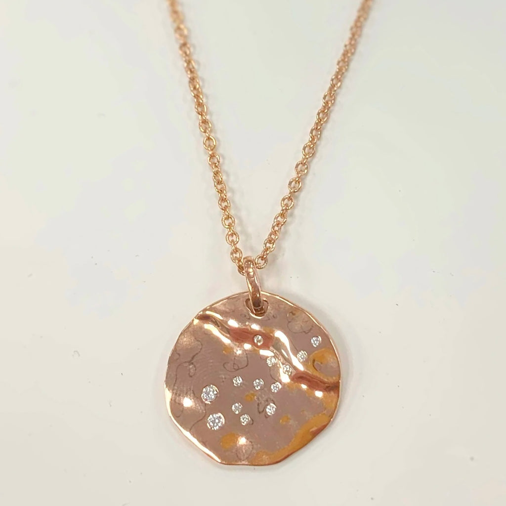 9ct Rose Gold Plated Star Sign Constellation Necklace