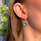 Pre-Order | Turquoise Blue Dot Drop Earrings | Watch This Space