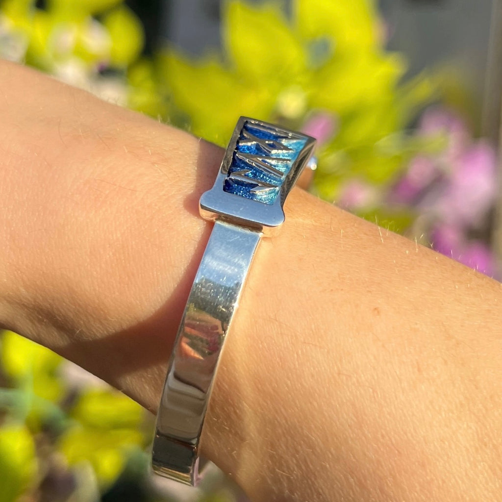 Runic 'Orkney Isles' Sterling Silver Bangle | Sheila Fleet