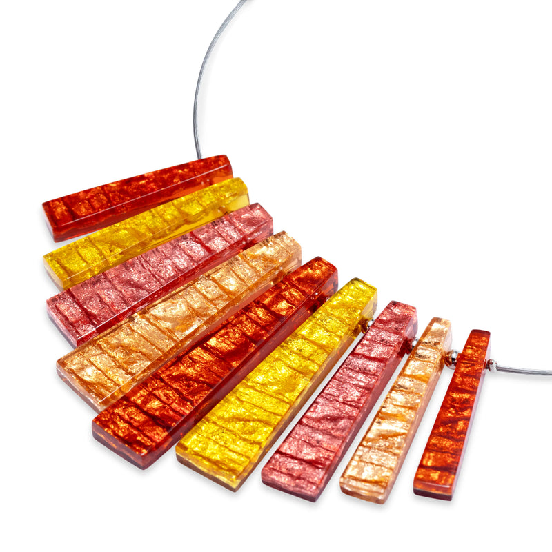 ‘Watch This Space’ Edna Necklace - Terracotta