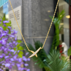 Gold Kiss Pavé Necklace | Ania Haie