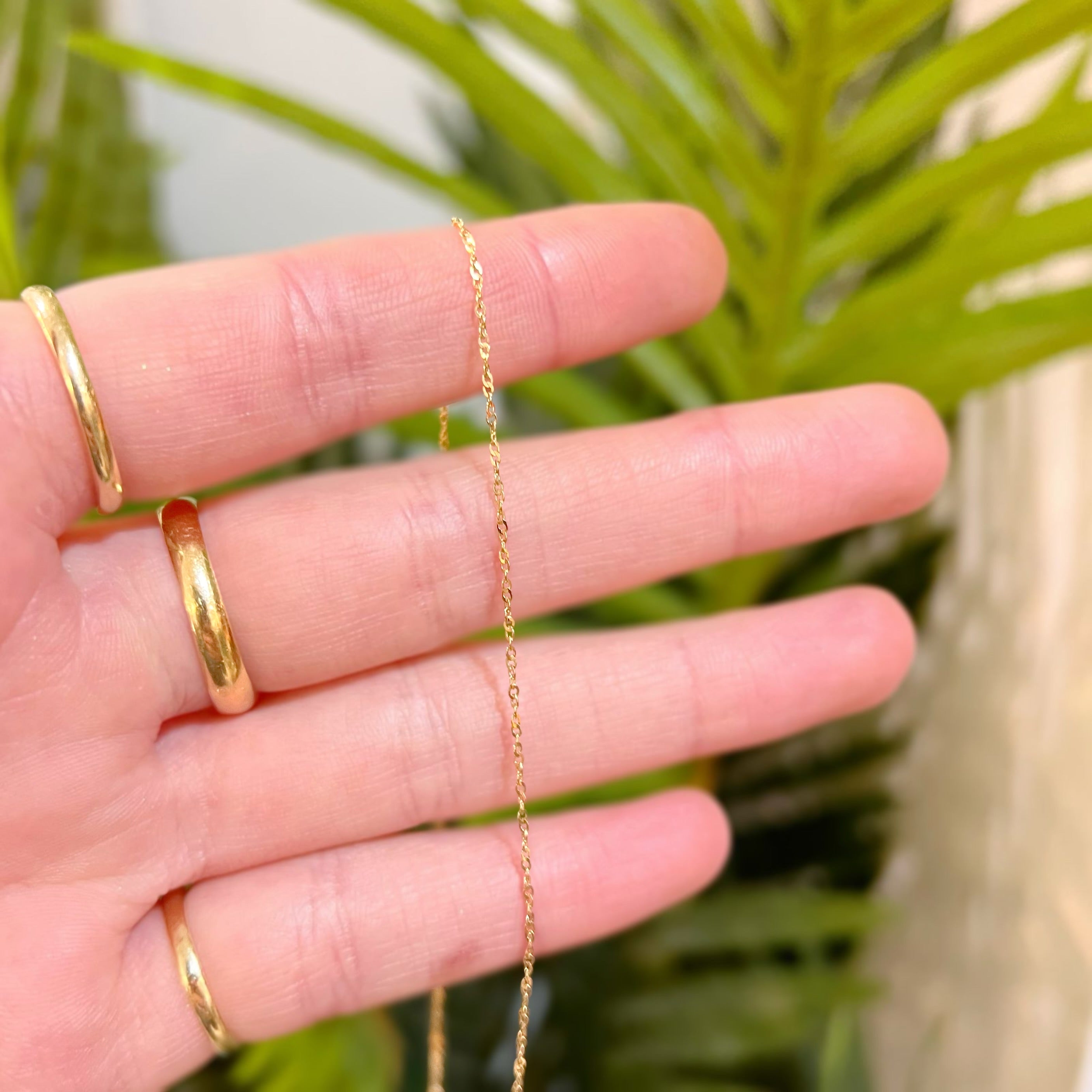 Citrine 9ct Yellow Gold Ginger Cat Dainty Necklace