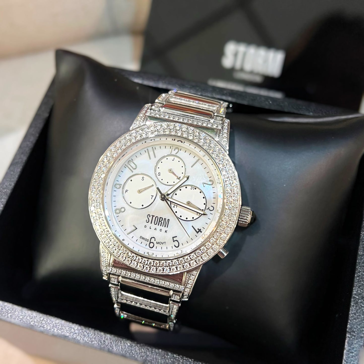 STORM Black Collection Diamond Elody Ladies Watch