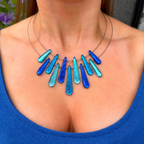 Blue Teardrop Necklace | Watch This Space